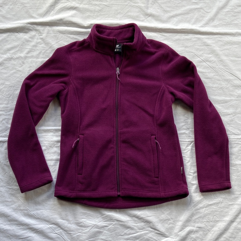 White Sierra Women's Small Deep Purple Fleece Jacket